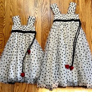 Luna Luna Copenhagen Girls Heart Tulle Dresses 2T 6X